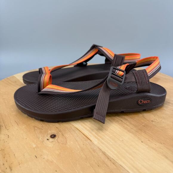 Chaco Bodhi Men's Size 12 Sandals Brown Toe Loop Strappy Buckle Adjustable Beach - Picture 3 of 9